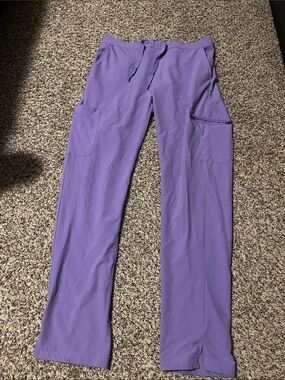 Lavender Cargo Scrub Pants